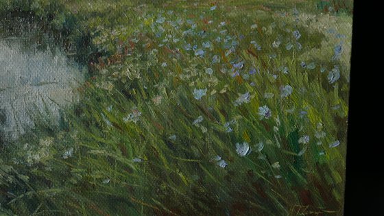 Floral Fields - summer landscape painting