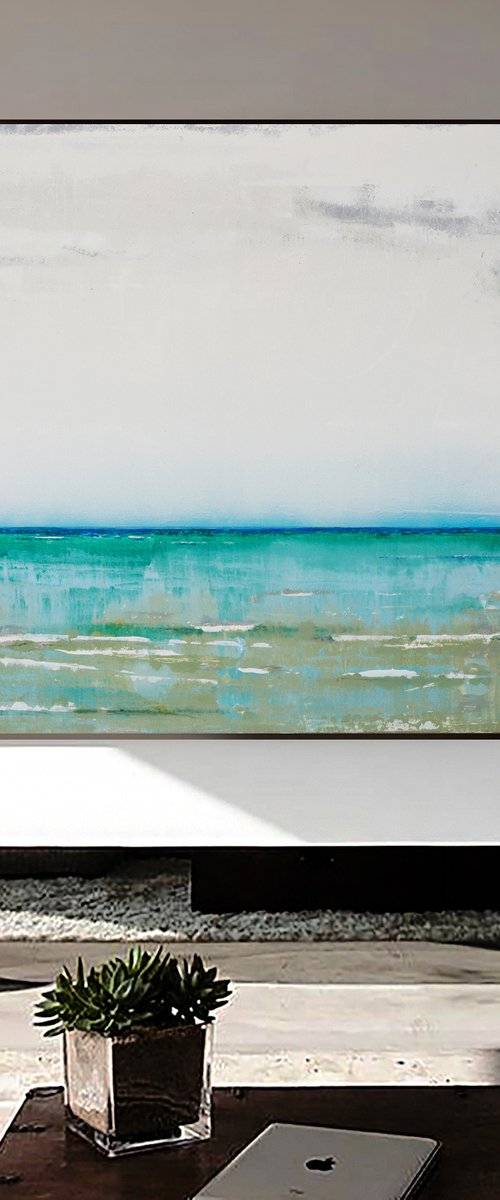Gulf of Mexico 30x30" 76x76cm  Art by Bo Kravchenko by Bo Kravchenko