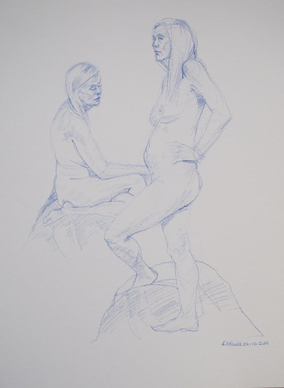 female nude 2 poses