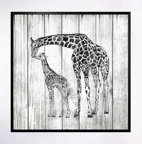 Giraffes by Luba Ostroushko