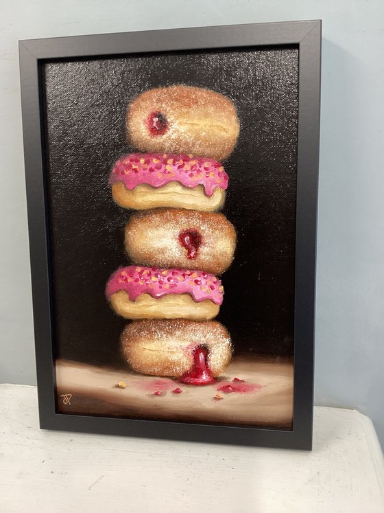 donut tower still life