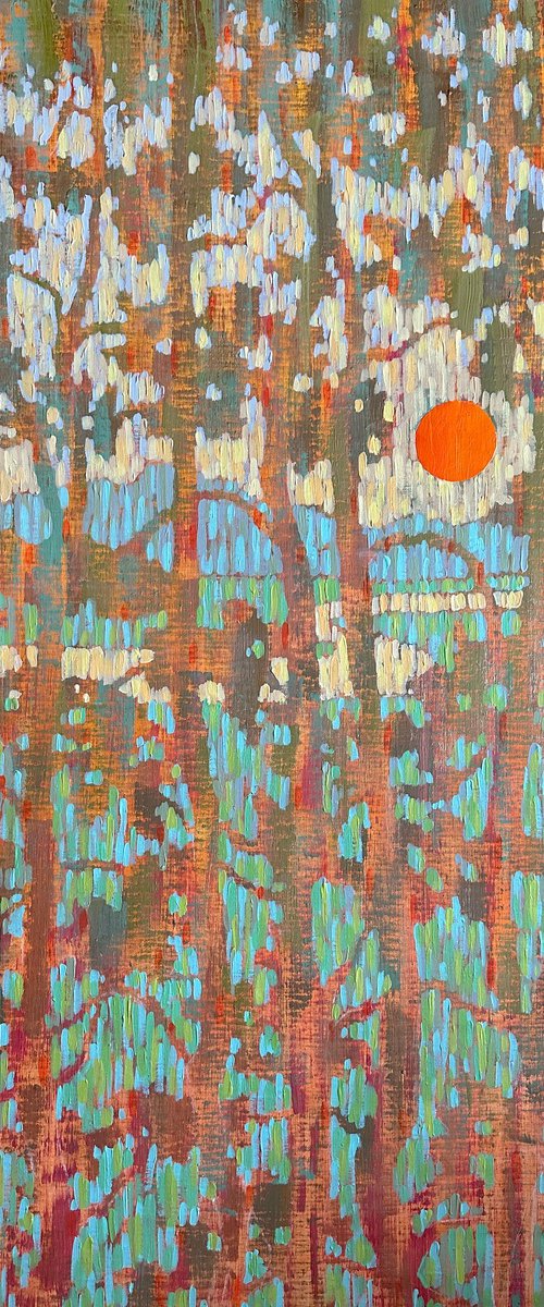 Through the Pine Branches by Ekaterina Prisich