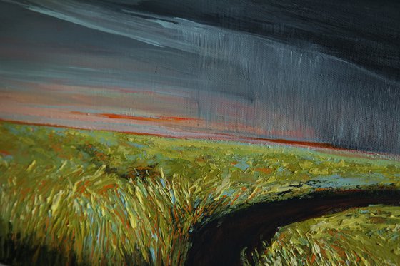 Rolling storm-  Fields and Colors Series