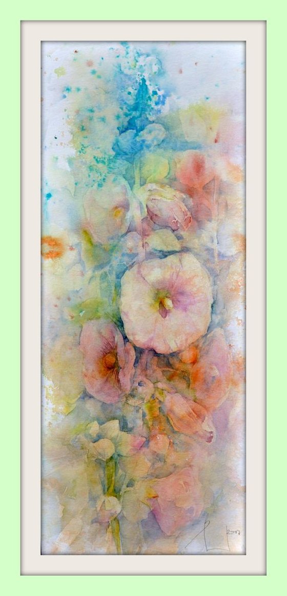 MELLOW  LIGHT original watercolor 20X50