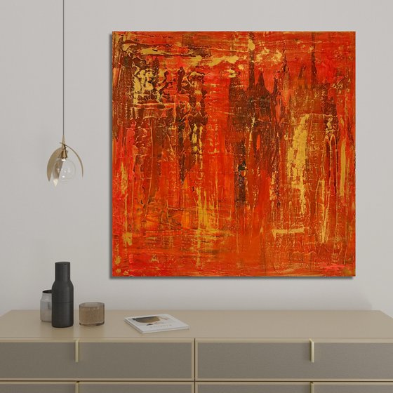 Hand-painted Red Gold