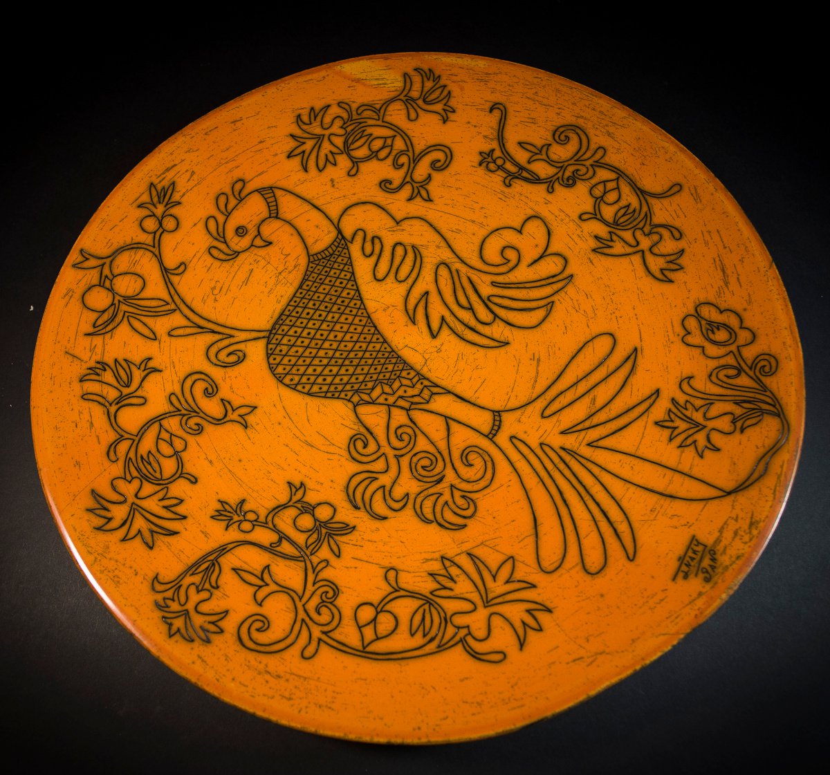 plate bird by Iaki San