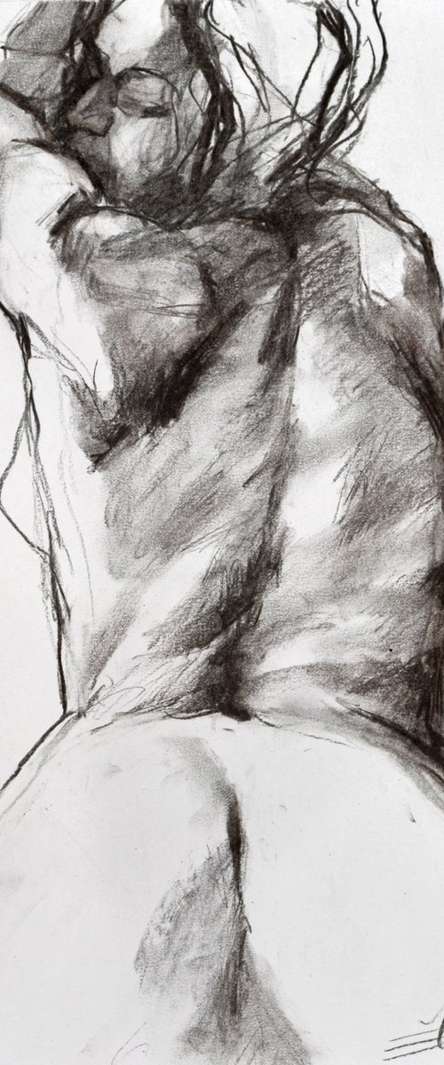 Nude back 5 by Goran Žigolić Watercolors