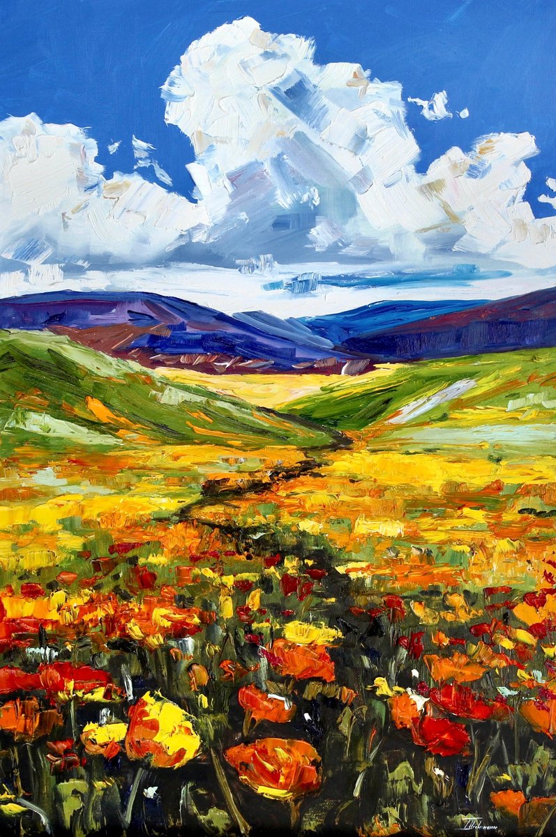 Sunny Valley By Liza Illichmann, 16 X 24, Artwork For Sale On Artfinder