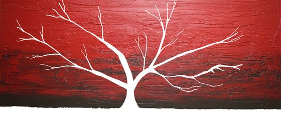Red Sky at Night tree of life painting