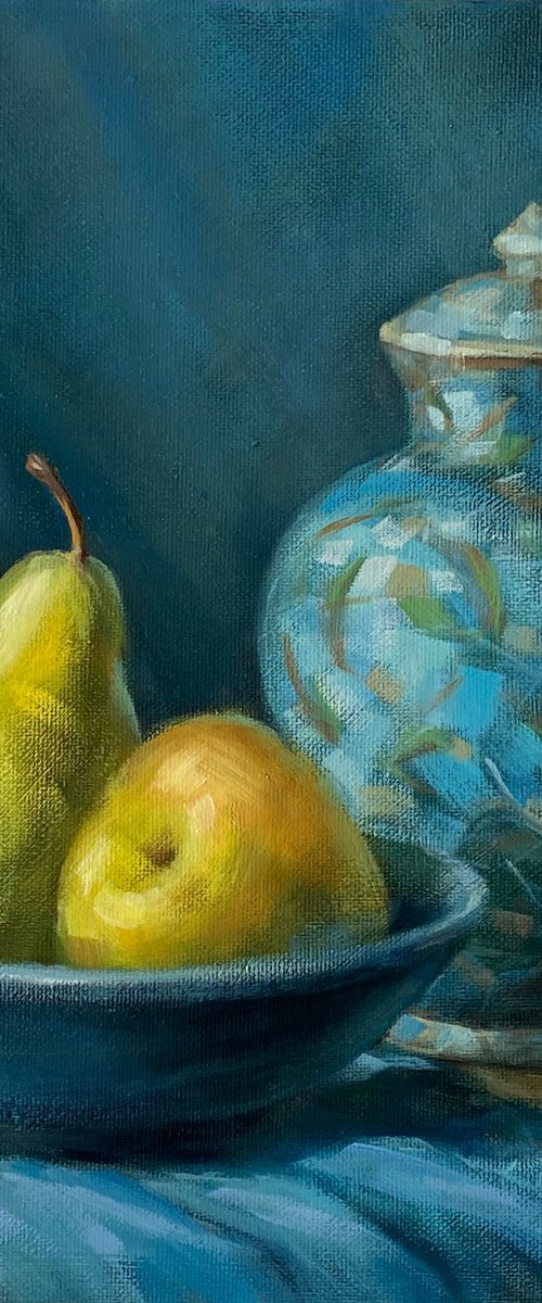 Still life with pears by Anna Speirs