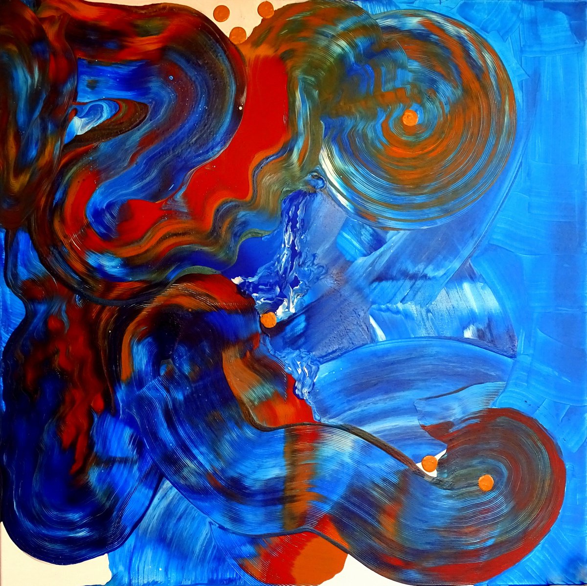Abstract On Canvas 127 By Cb., 39 X 39, Artwork For Sale On Artfinder