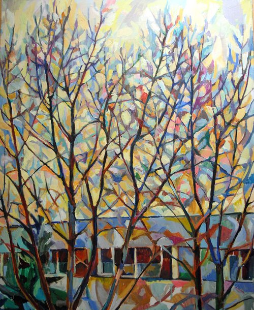 The Treetops  No. 4 / 100 x 80 cm by Maja Đokić Mihajlović