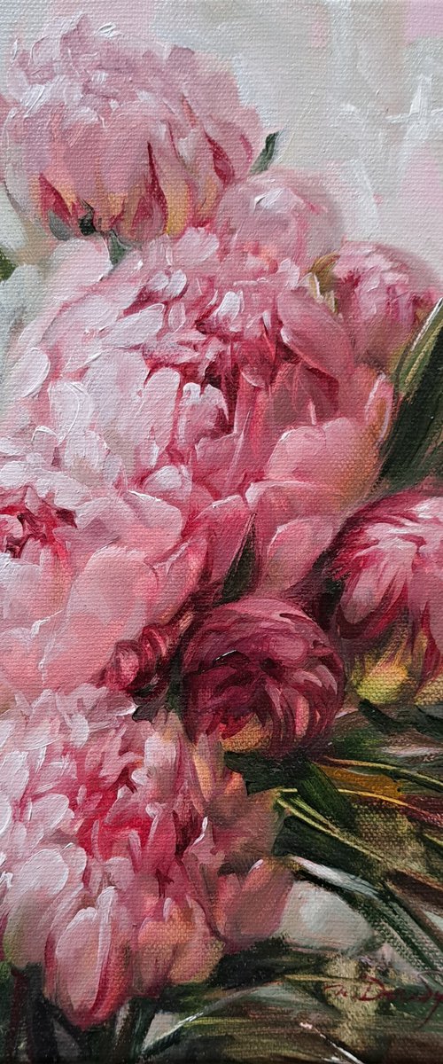 Peony pink by Nataly Derevyanko
