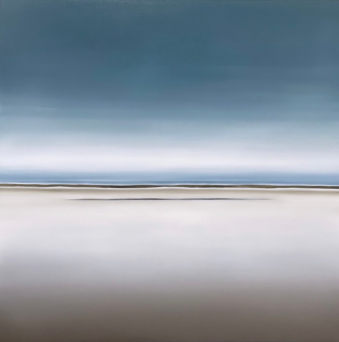 Photorealistic Landscape Oil Painting By Larissa Uvarova, 39 X 39", Deep Inside 68, Original Artwork