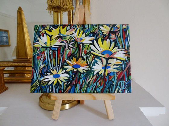 Miniature Modern Floral Painting