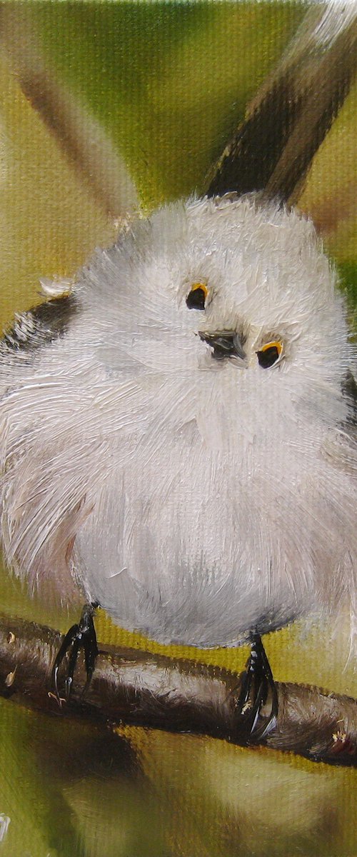 Fluffy white bird by Natalia Shaykina