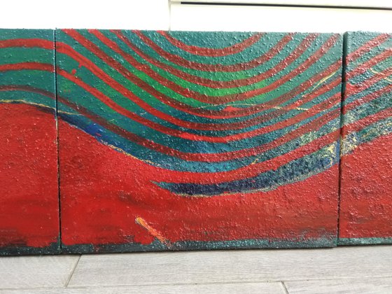 "The moon" polyptych