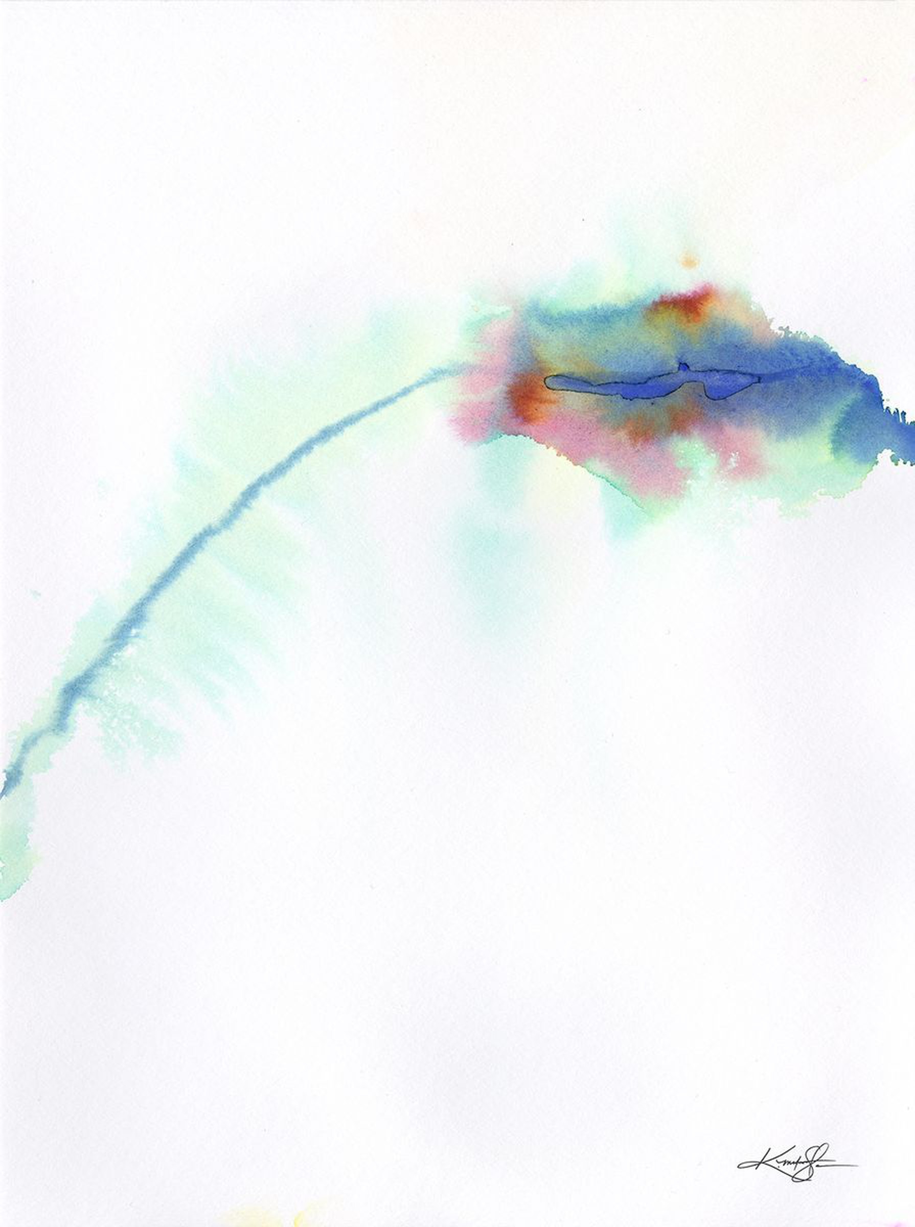 Silent Prayer 6 Abstract Minimalist Watercolor Artfinder