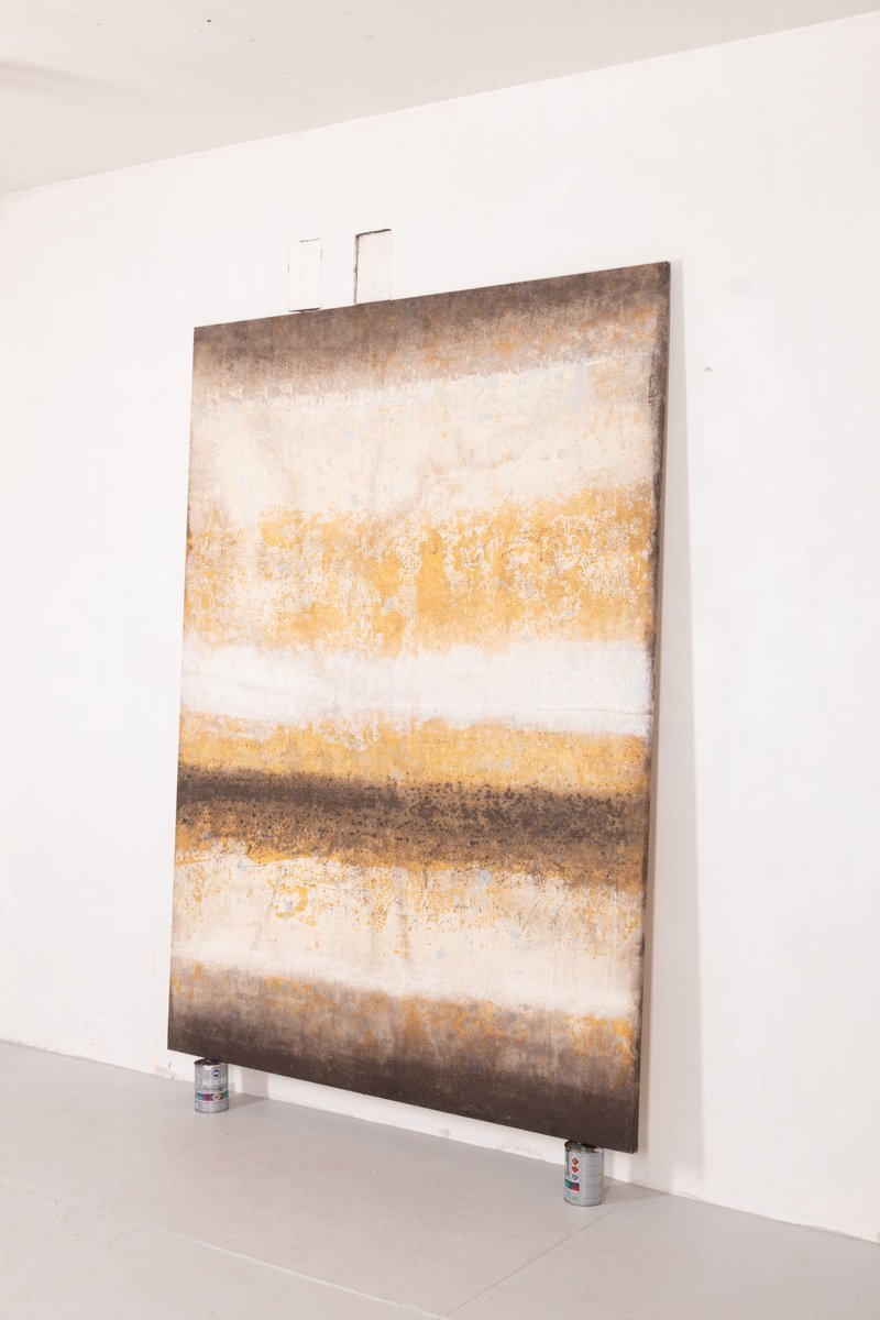 Abstract Acrylic Painting By Rokas Berziunas, 63 X 87", No. 25-52, Original Artwork