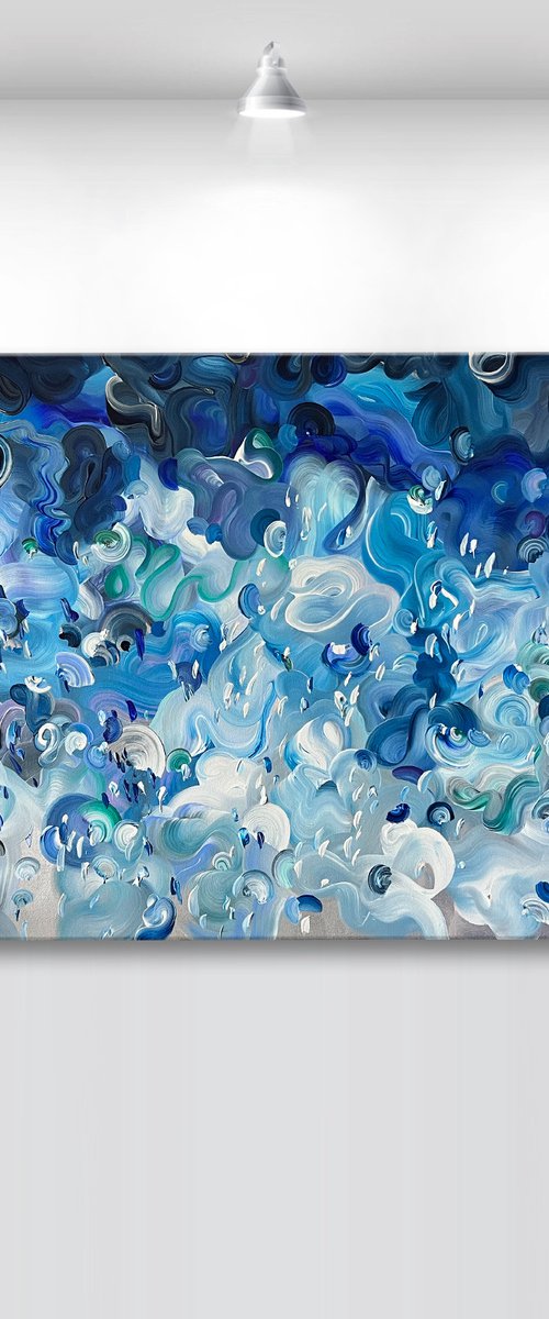 'Descendens Lux' - 72x36" by Tatiana Georgieva