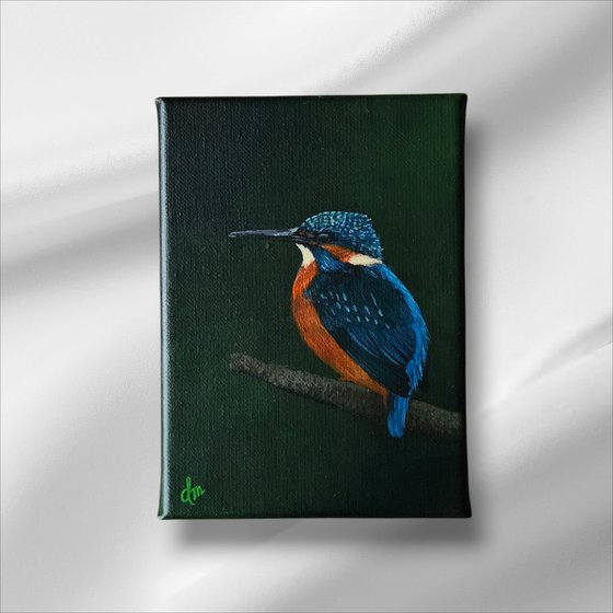 Painting 'Kingfisher's Perch'