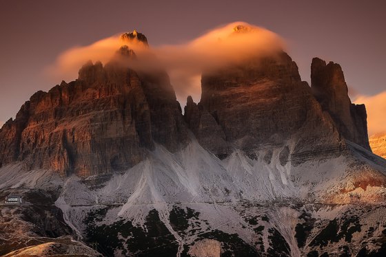 Tre Cime in cotton candy