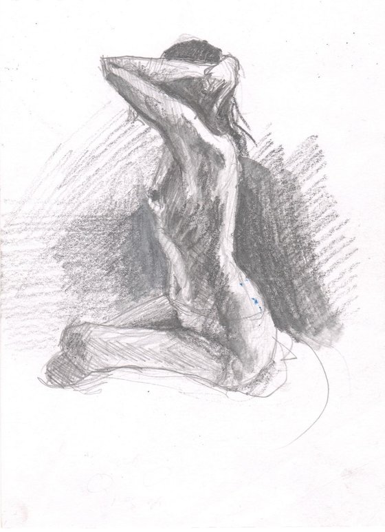 Sketch of Human body. Woman.13