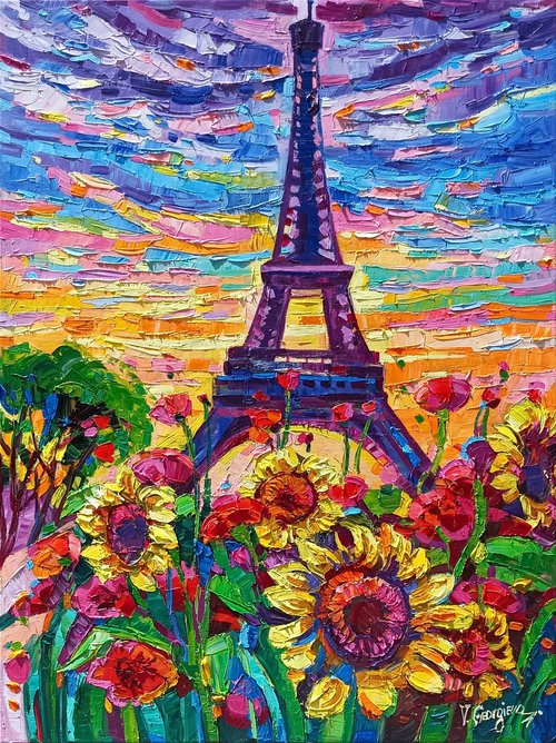 Sunflowers in Paris by Vanya Georgieva
