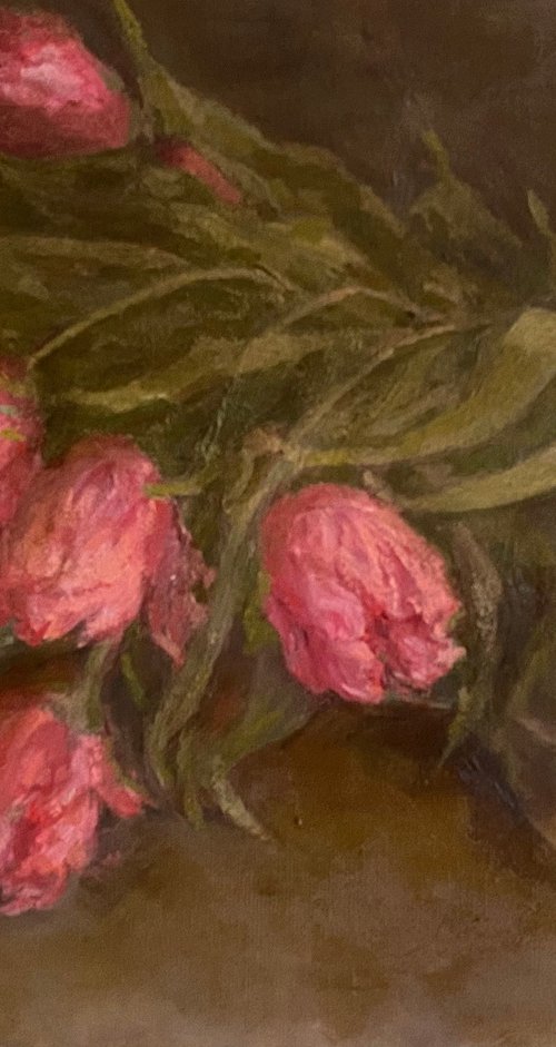 When Tulips Lean by Elena Bulatova