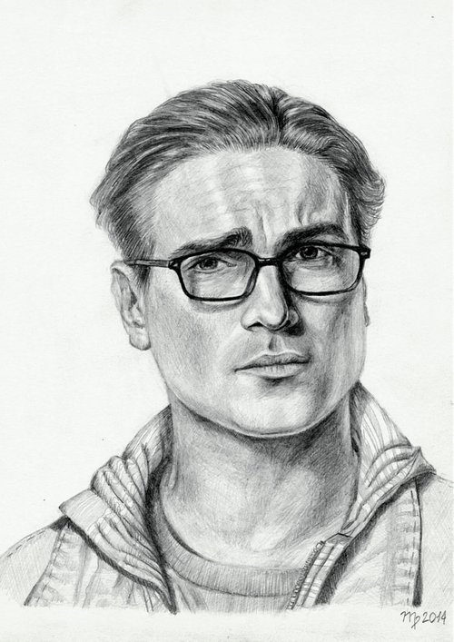 Portrait of Johnny Galecki by Morgana Rey