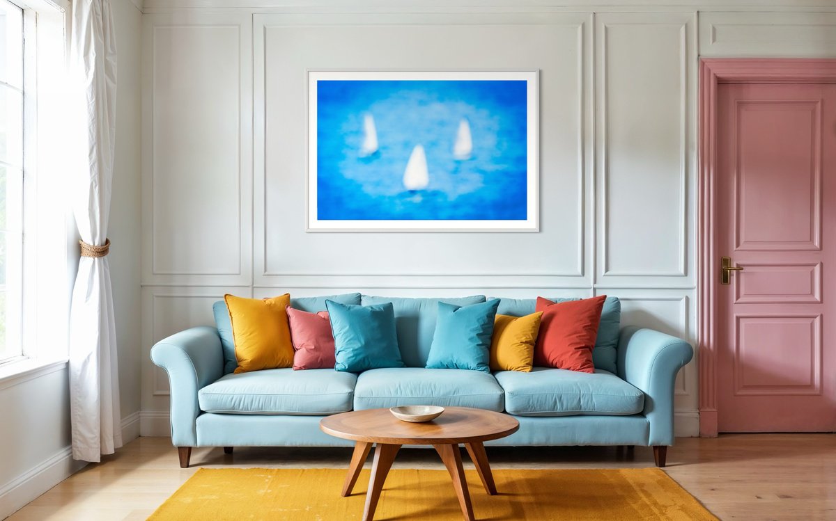 Photograph , 3 Sailboats By Tal Paz-Fridman, 62 X 42, Artwork For Sale On Artfinder