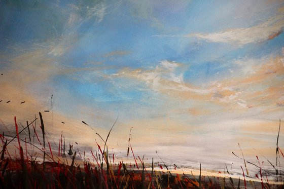 "Aligned" #1  - Super sized original landscape painting