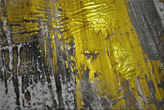 Golden Times  - Abstract Art - Acrylic Painting - Canvas Art - Framed Painting - Abstract Painting - Industrial Art