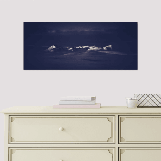 Last light Icelandic Mountains