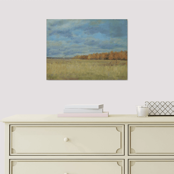 Flown Away - autumn landscape painting