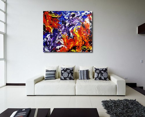 Nerve Impulse Overload Leading To Insomnia (120 x 100 cm) XXL (48 x 40 inches) by Ansgar Dressler