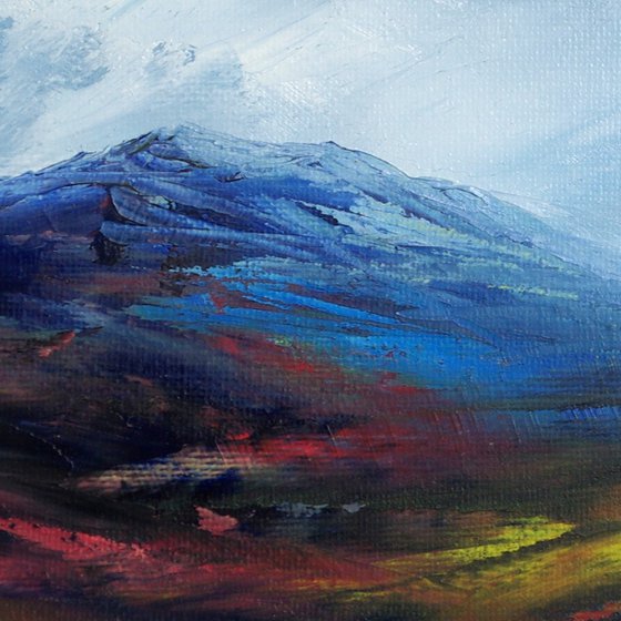 Muirburn, a modern  Scottish moorland landscape