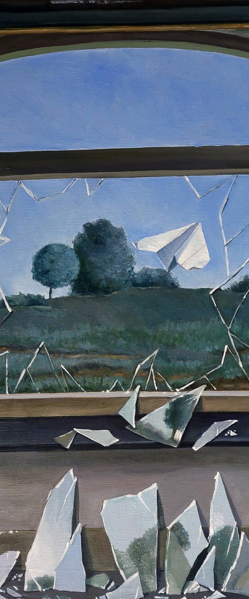 Magritte window by Anatolii Varvarov