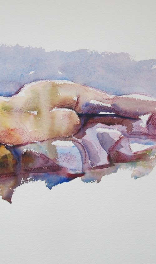 reclining female nude by Rory O’Neill