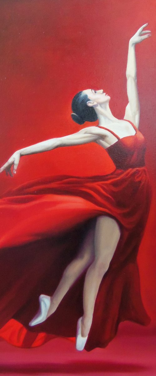 Ballerina-7 (70x50cm, oil/canvas, ready to hang) by Tamar Nazaryan