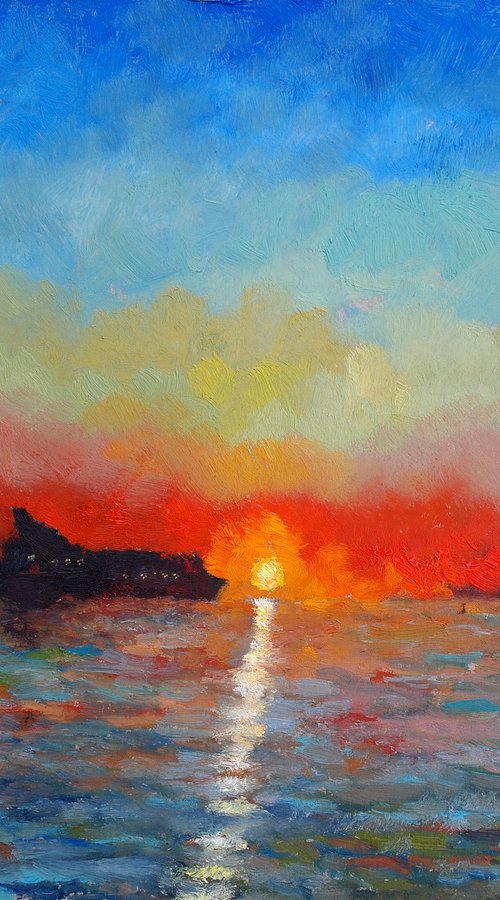 Seascape, Sea Stories - Sunset 3 by Juri Semjonov