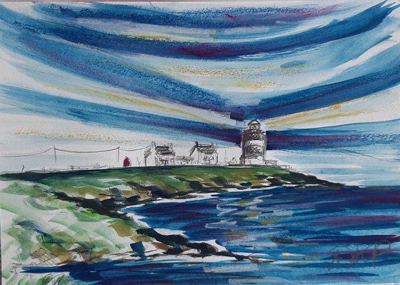 Dusk over Hook Head Lighthouse , Wexford Ireland