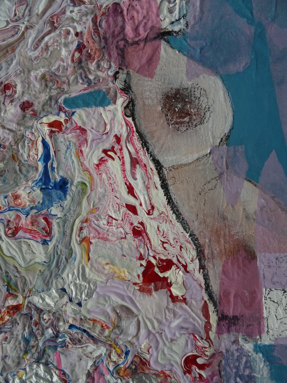 Sweetness and femininity 2 ...Ready to hang 50X100 cm