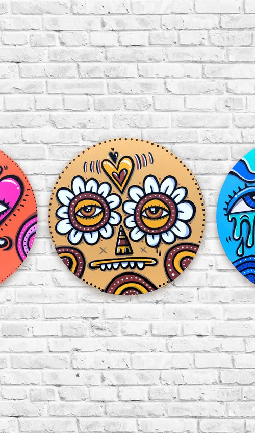 Masked Trio by Luke Crump