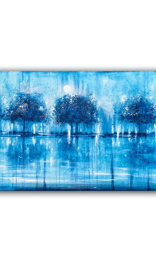 Teal Blue Reflections by Carol Wood