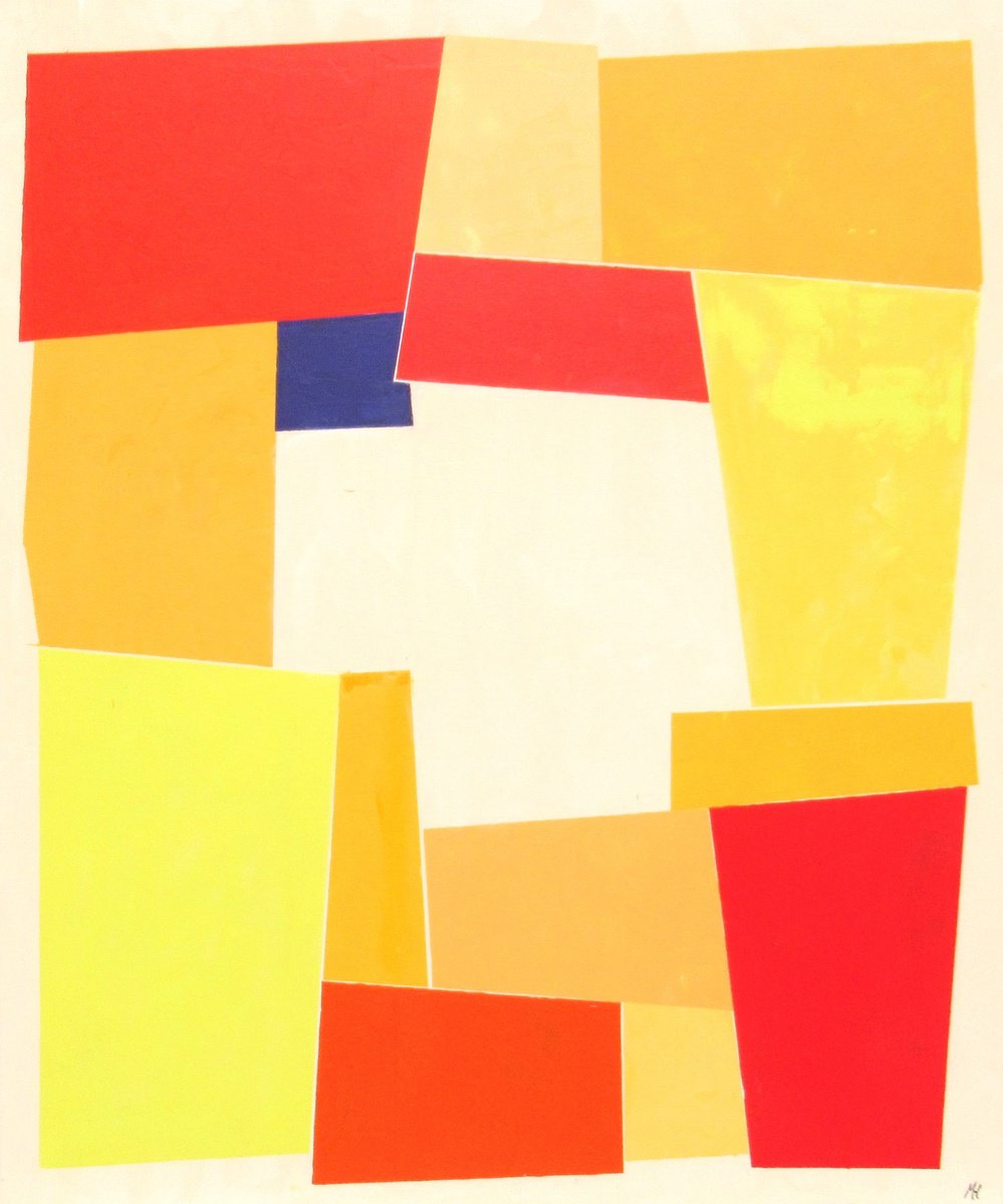 Abstract Acrylic Painting By Megha Hendrick., 30 X 35", Aspects # 6., Original Artwork