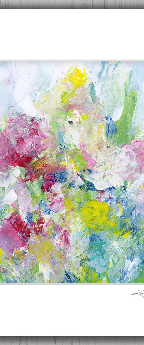 Garden Song 1 - Abstract Flower Art by Kathy Morton Stanion by Kathy Morton Stanion