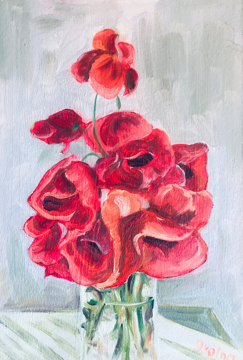 Red Poppies by Olga Volna