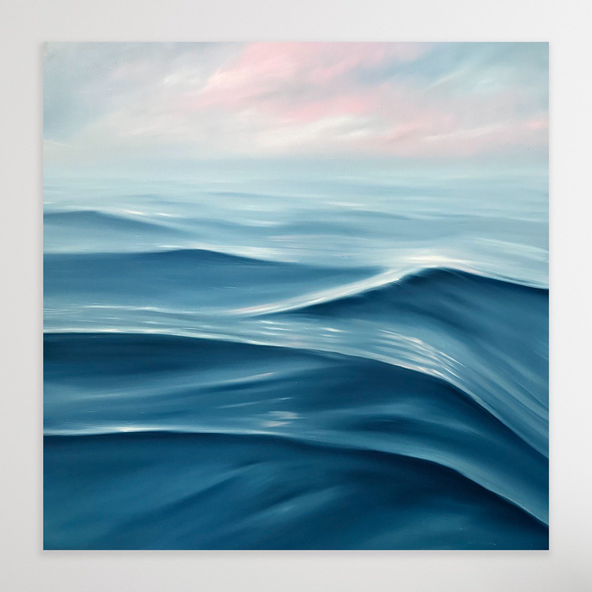 Surrealistic Oil Painting , Glassout Morning Drift By Alanah Jarvis, 48 X 48, Artwork For Sale On Artfinder