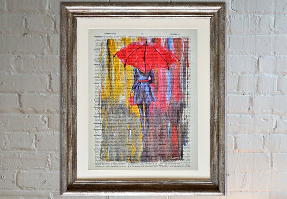 Red Umbrella - Collage